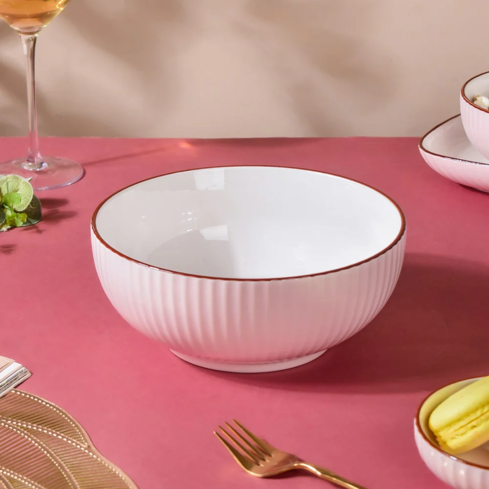 Dune Serving Bowl Pink - Image 3