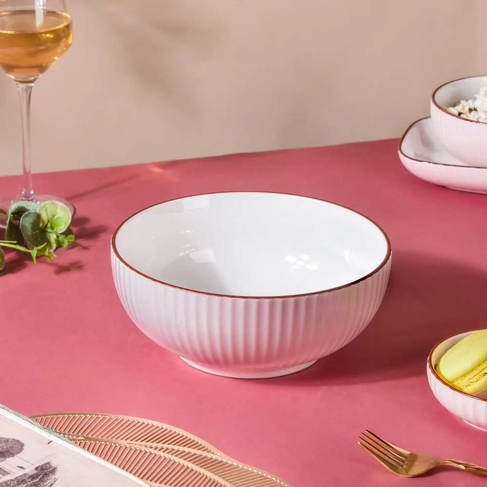 Dune Serving Bowl Pink - Image 5