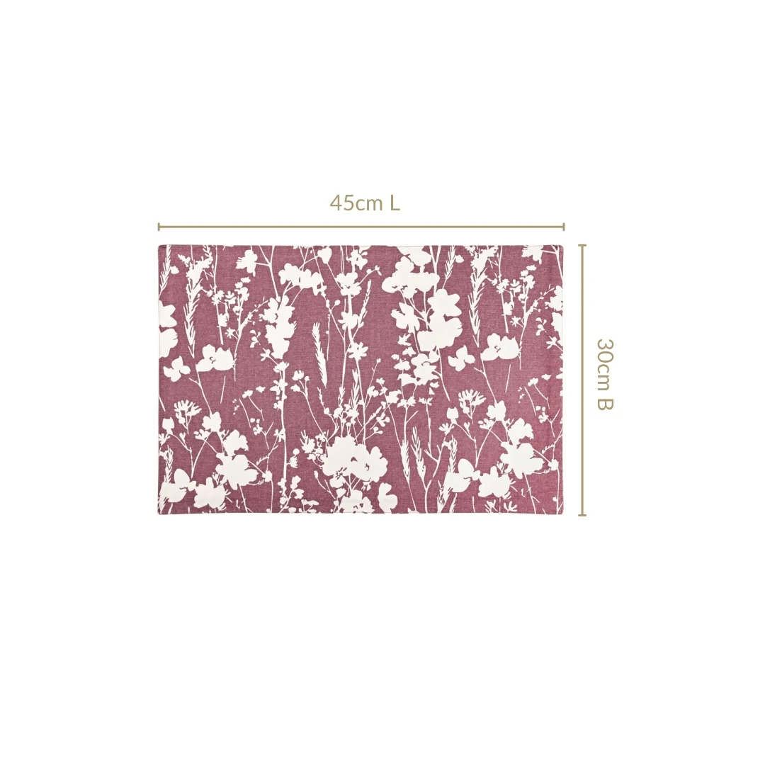 Dusty Mauve Cotton Water Resistant Placemat Set Of 4 - Image 4