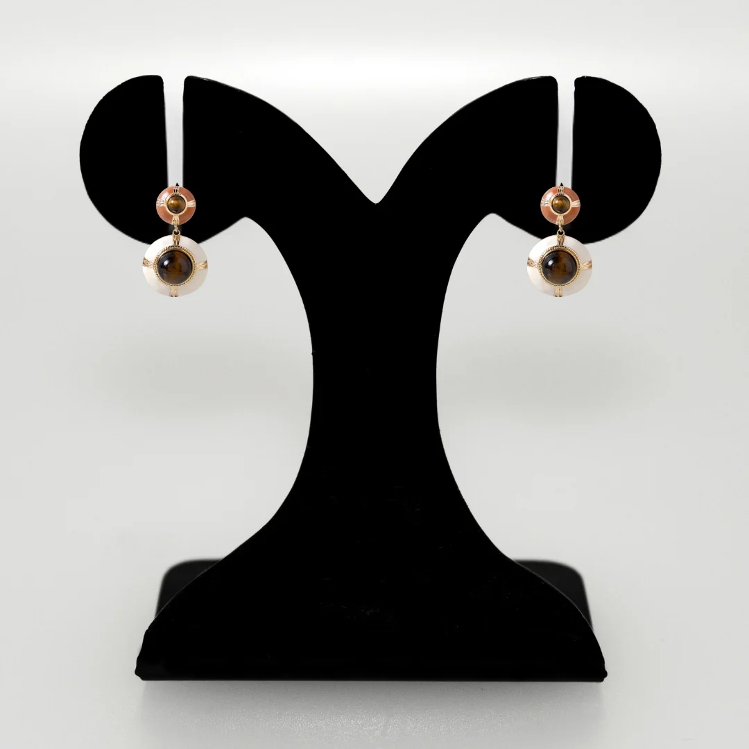 Earthy Resin Drop Danglers - Image 6