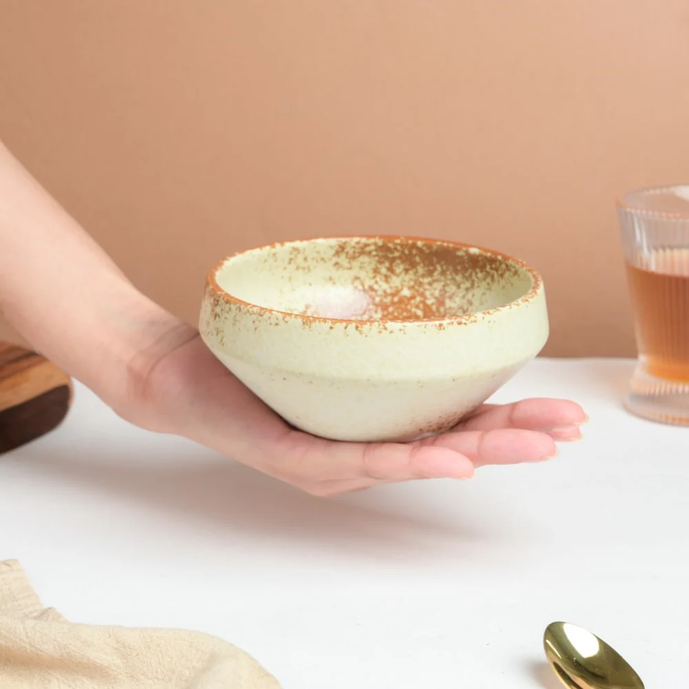 Earthy Stoneware Round Soup Bowl 350 ml - Image 2