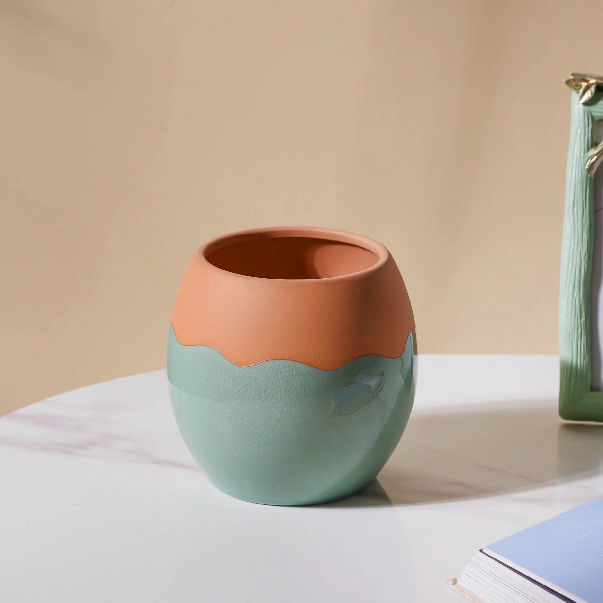 Earthy Toned Vase - Image 6