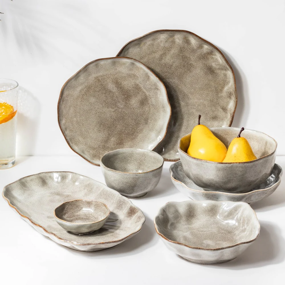 Eclectic Stoneware Dip Bowl Grey 50 ml - Image 6
