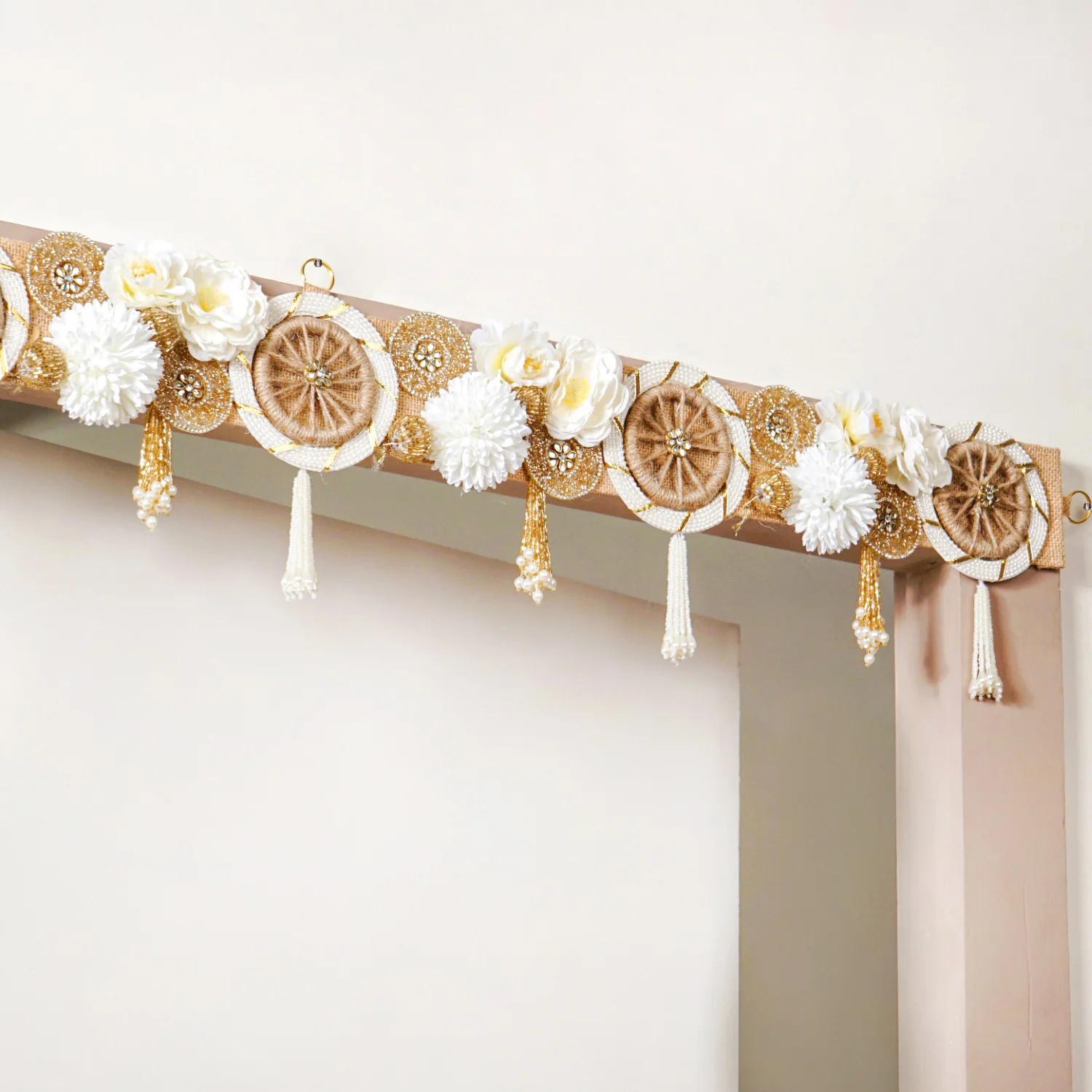 Eco Concious Floral Wall Hanging Toran - Image 2
