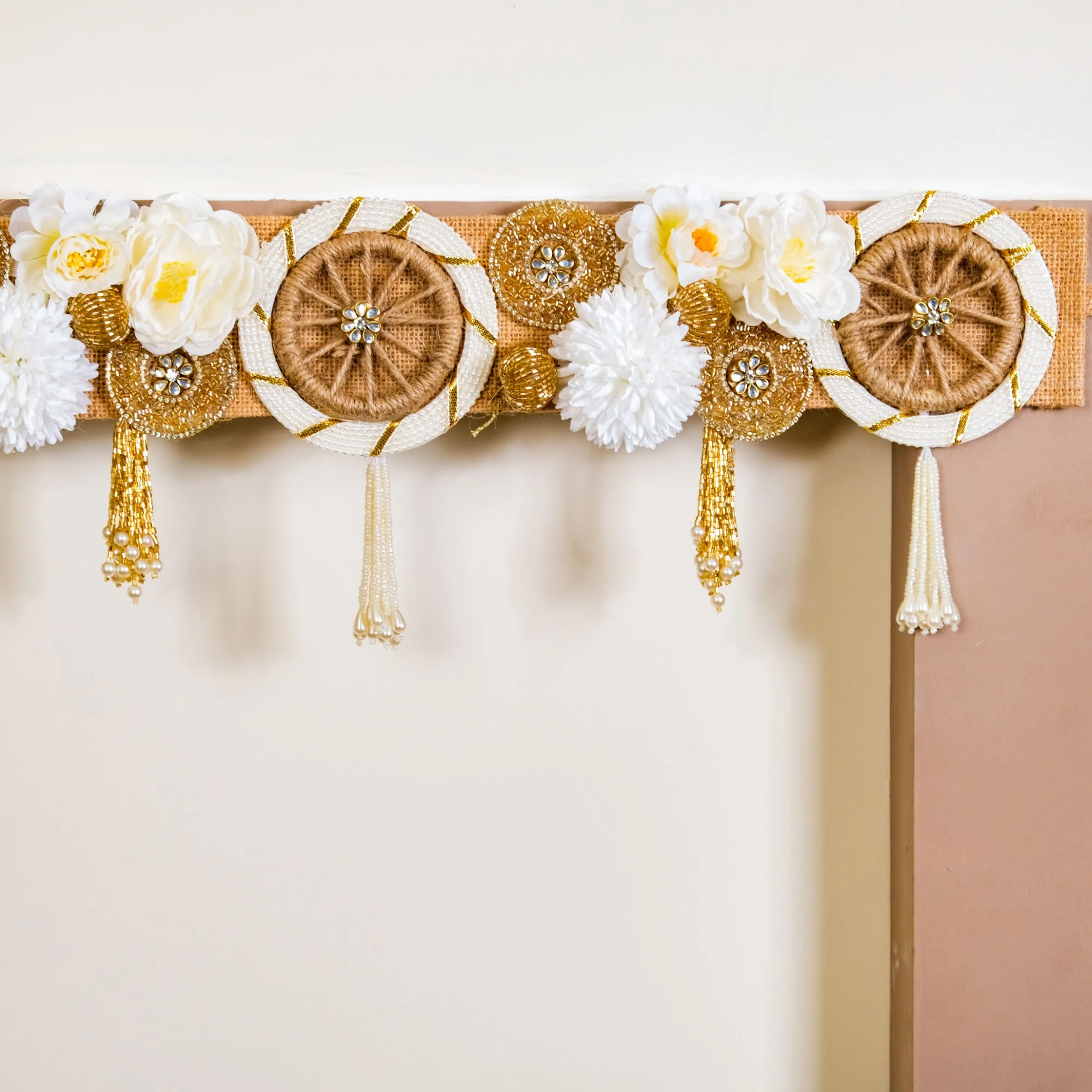 Eco Concious Floral Wall Hanging Toran - Image 7