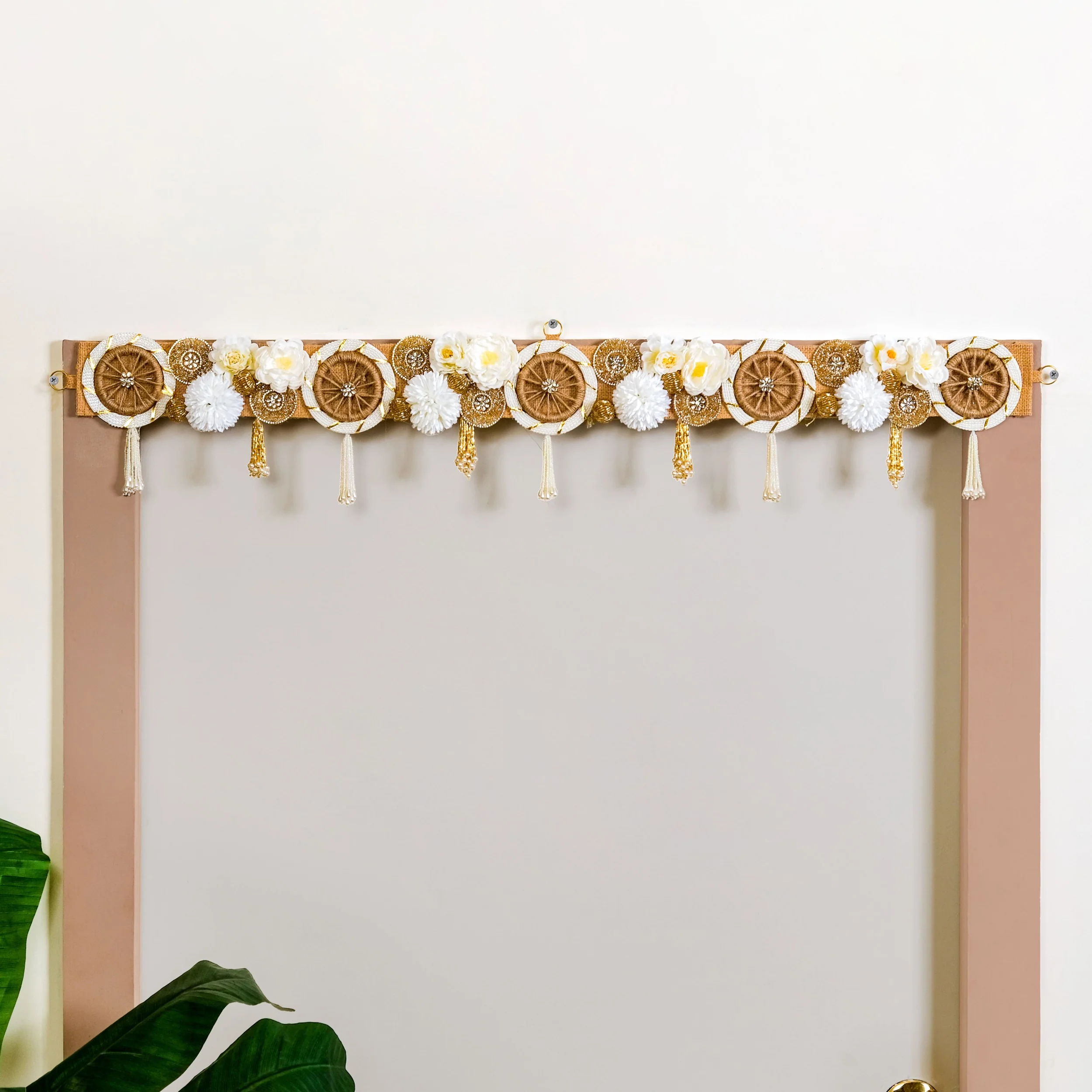 Eco Concious Floral Wall Hanging Toran - Image 8