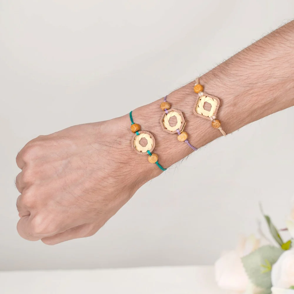 Organic Rakhi Gift Set Of 3 - Image 3