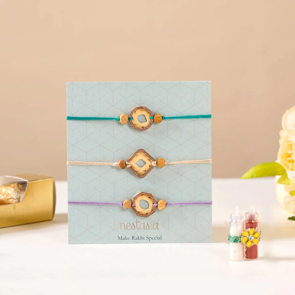 Organic Rakhi Gift Set Of 3 - Image 5