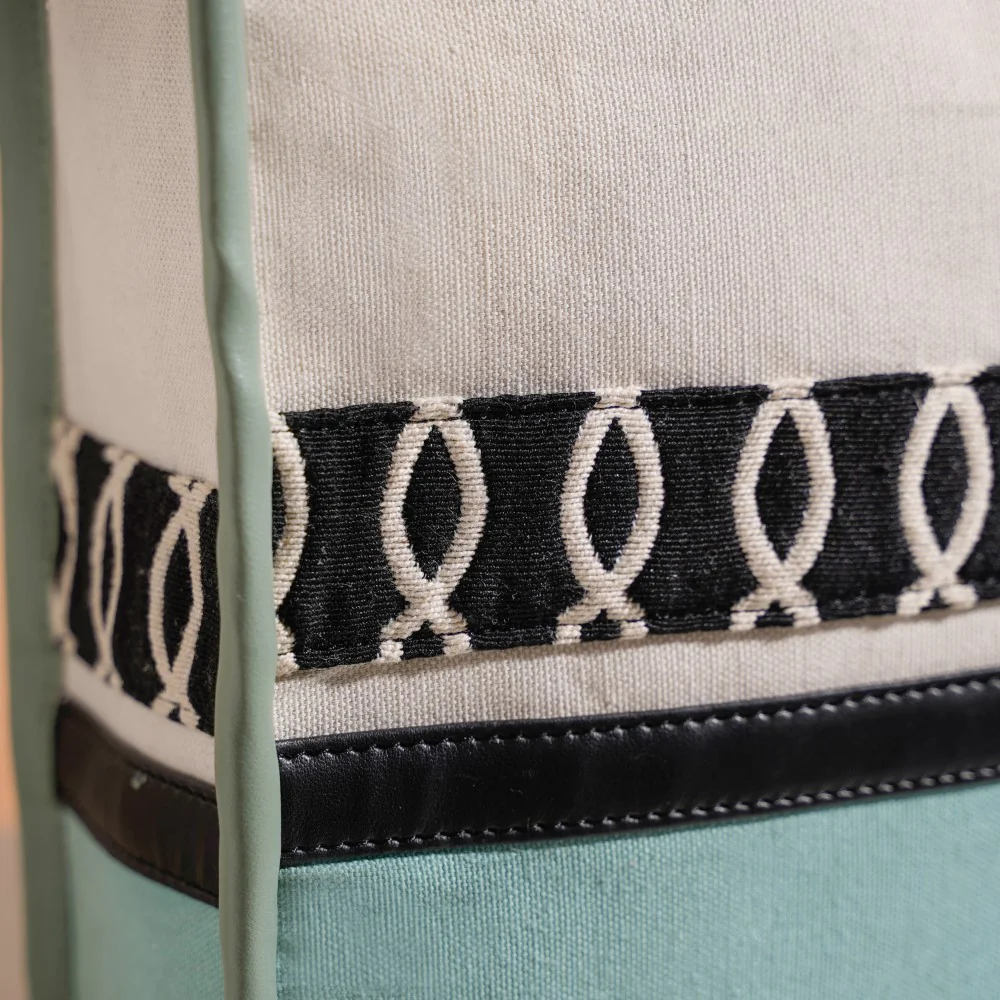 Eco-friendly Carryall Tote Bag Mint Set Of 2 - Image 14