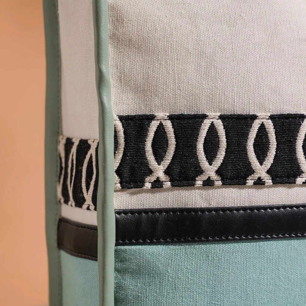 Eco-friendly Carryall Tote Bag Mint Small 12 x 10 Inch - Image 15