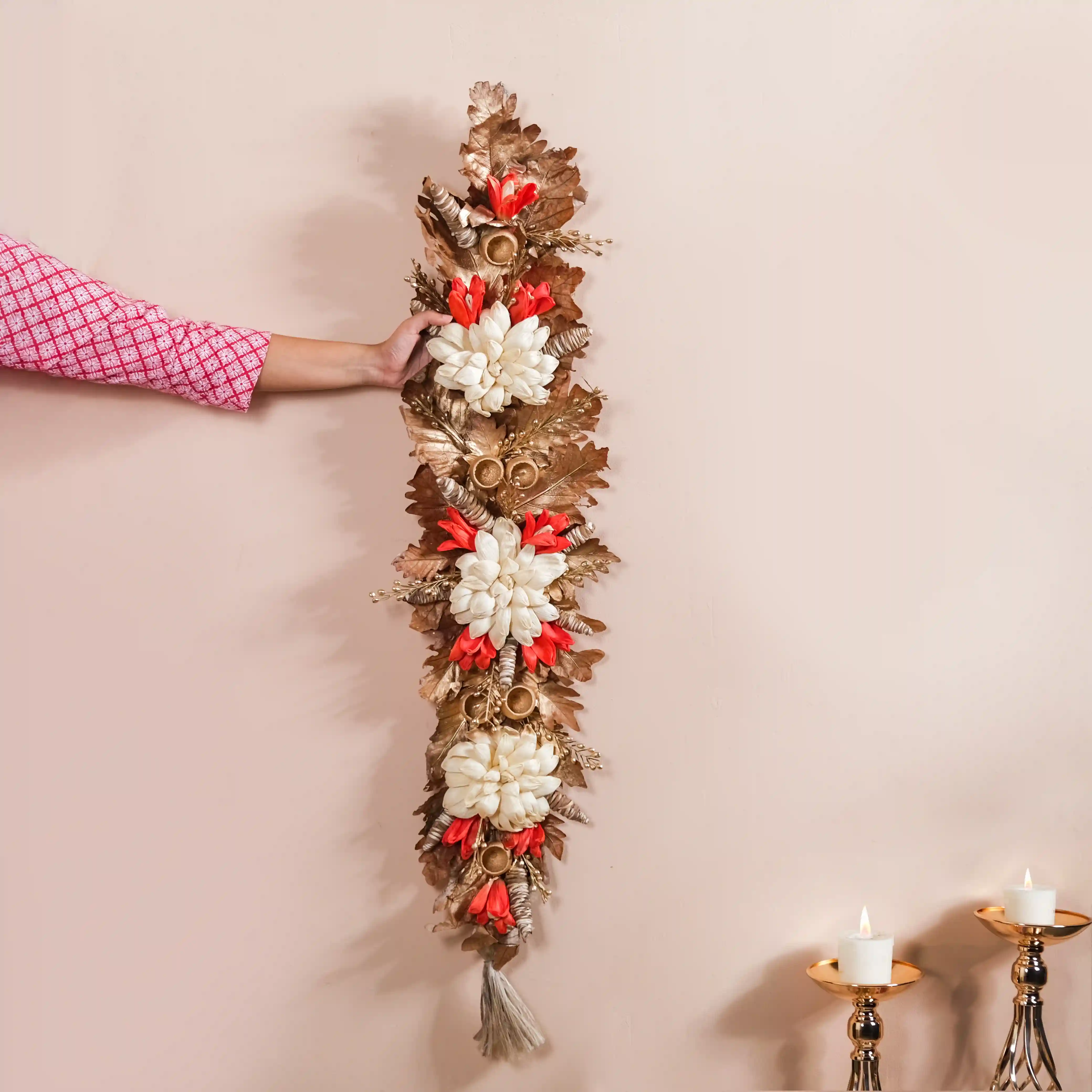 Eco-friendly Door Hanging Decor For Home Red - Image 2