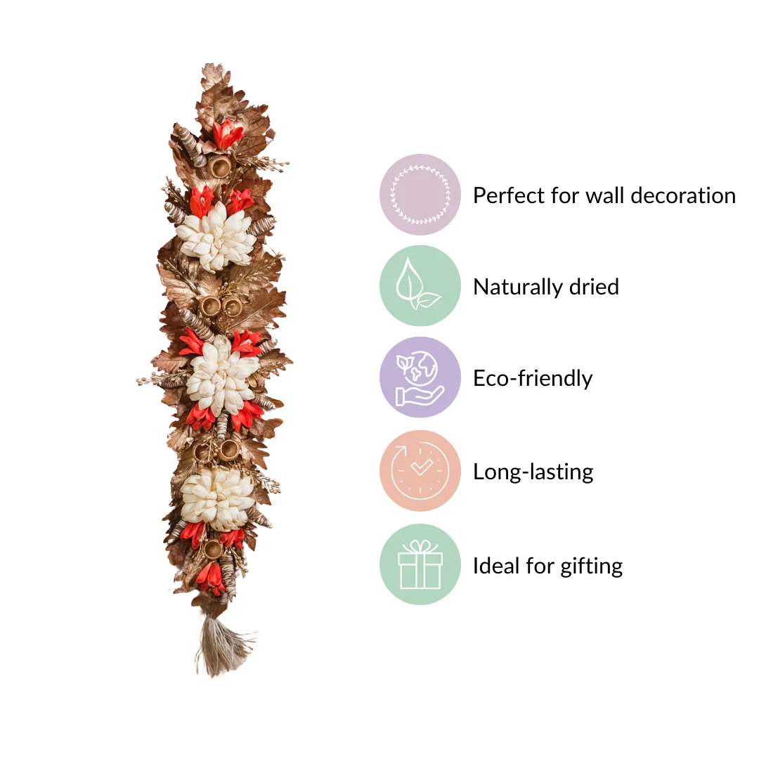 Eco-friendly Door Hanging Decor For Home Red - Image 3