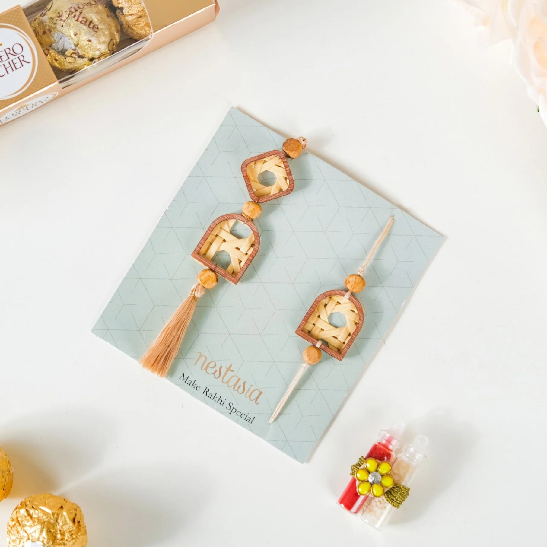 Eco-Friendly Rakhi Gifts For Bhaiya & Bhabhi Set Of 3