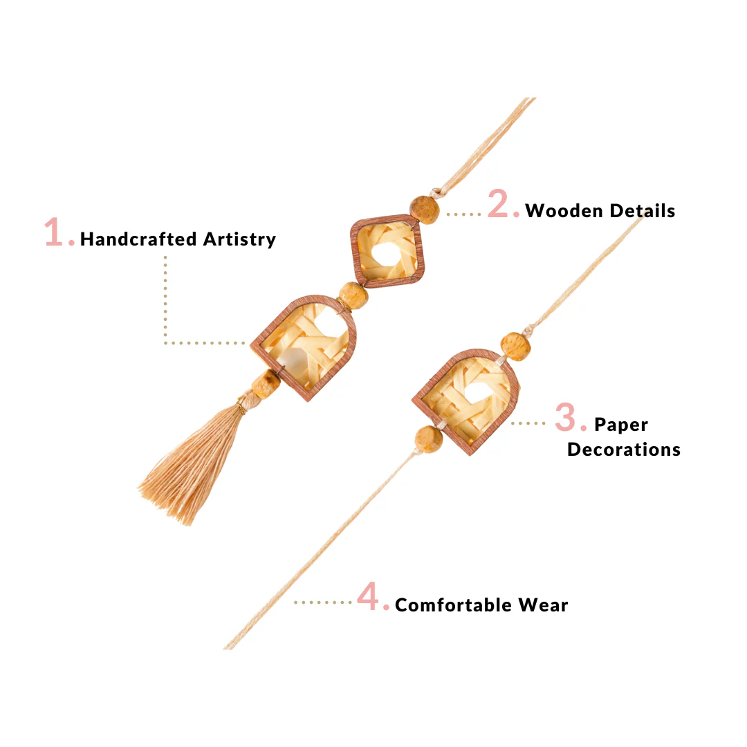 Eco-Friendly Rakhi Gifts For Bhaiya & Bhabhi Set Of 3 - Image 6