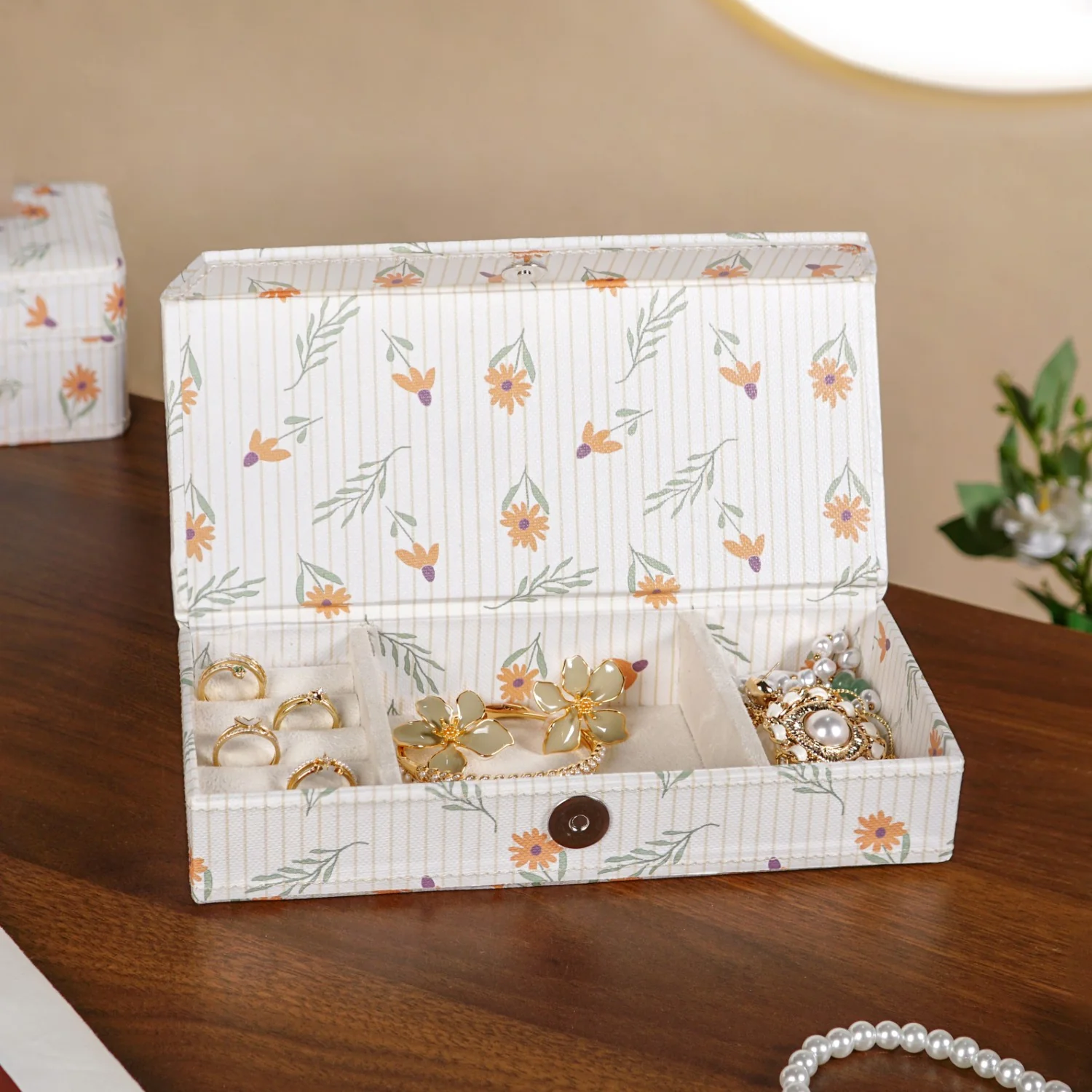 Eco Friendly Sundaisy Sectioned Trinket Case - Image 8