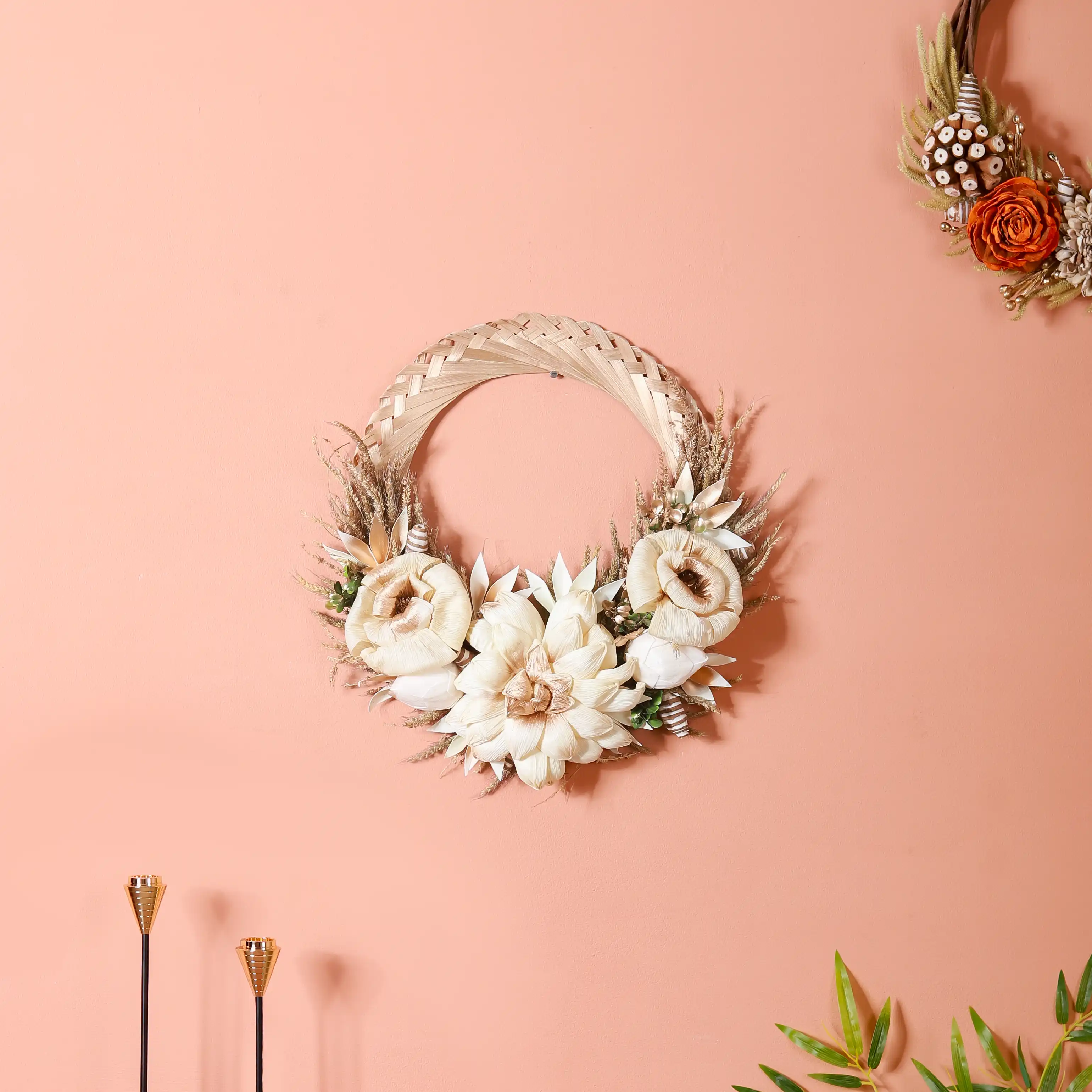 Eco-Friendly Wreath With Dried Flowers - Image 2