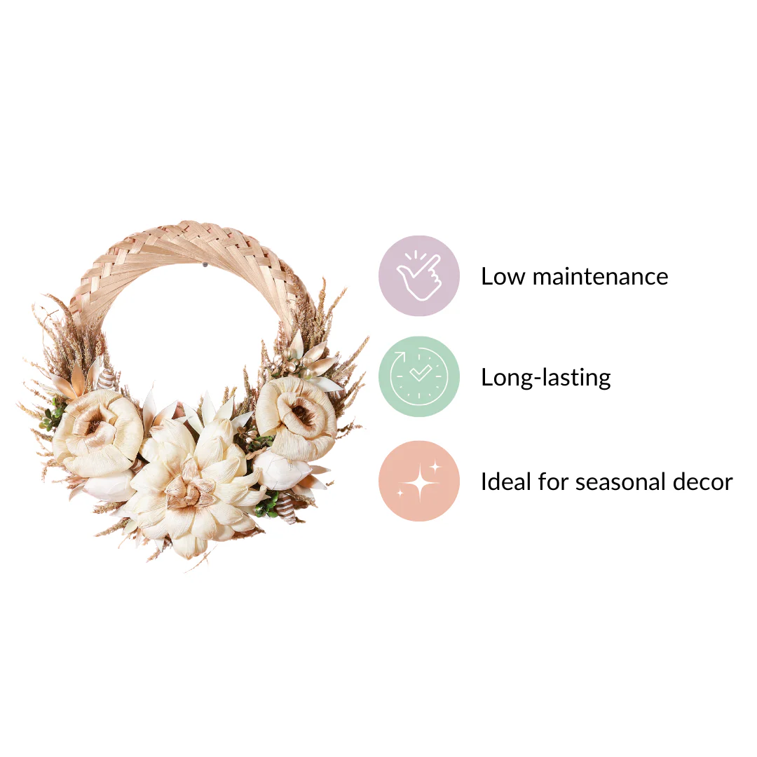 Eco-Friendly Wreath With Dried Flowers - Image 7