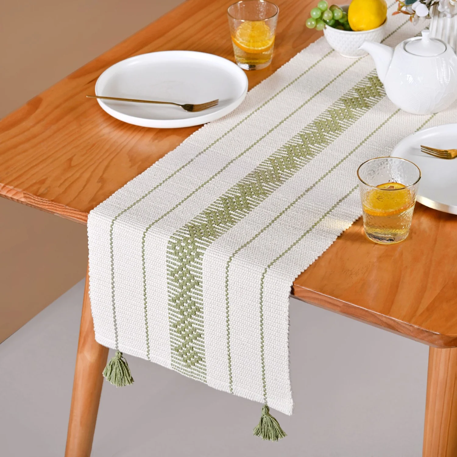 Ecofriendly Cotton Runner 180x33cm