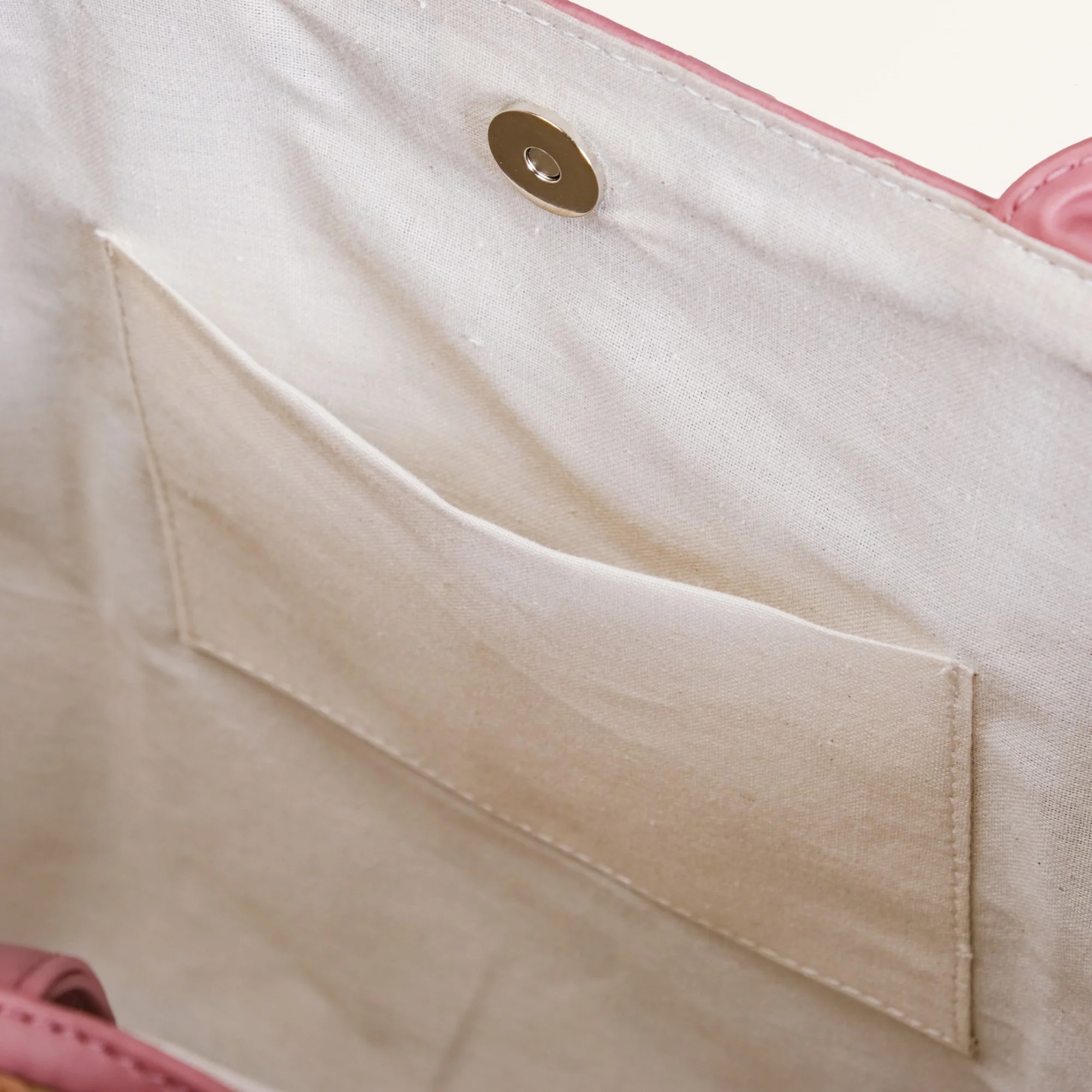 Ecofriendly Handwoven Natural BreezeBag Blush Pink Tote - Image 8