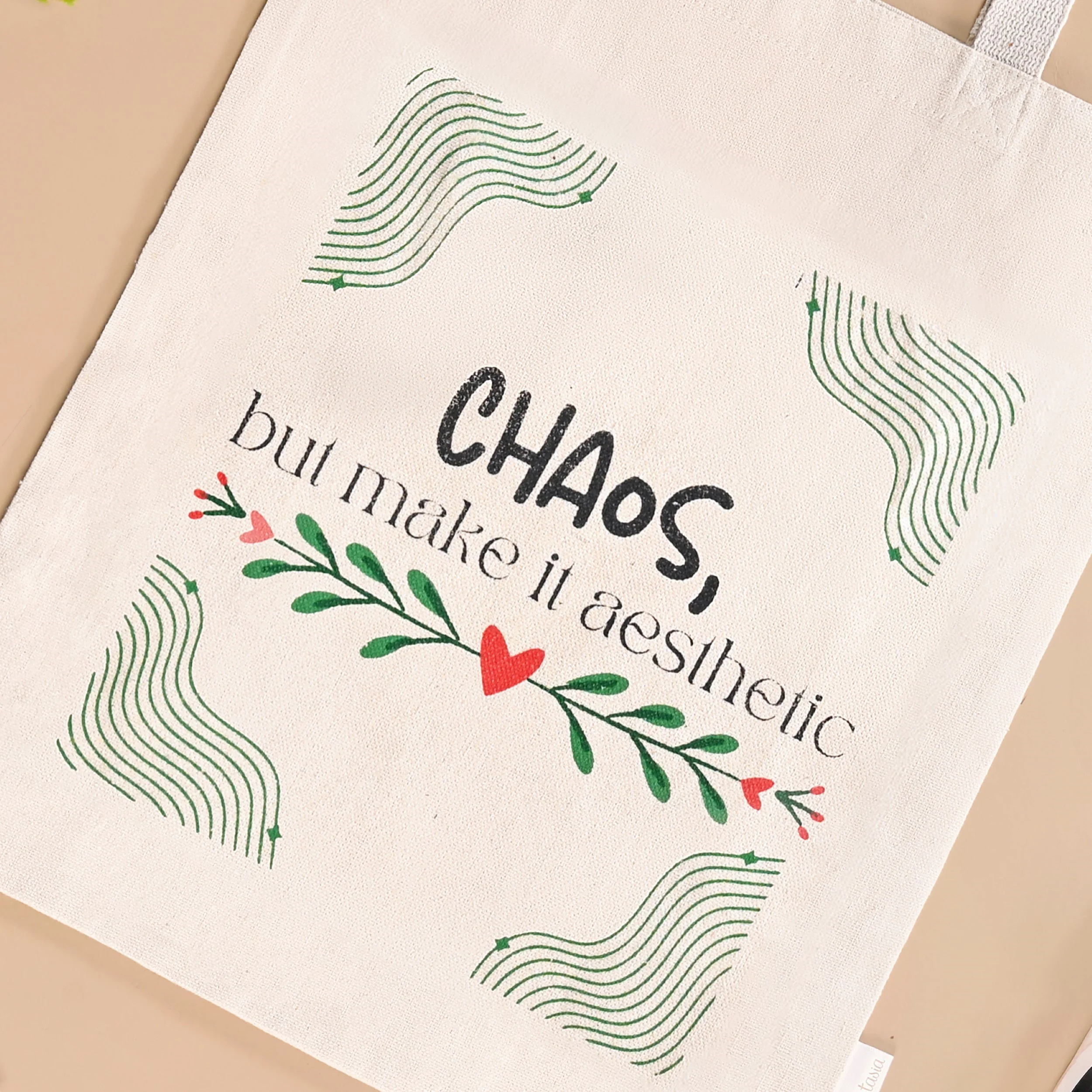 Ecofriendly Quirky Quotes Canvas Tote Bag For Women Set Of 2 - Image 9