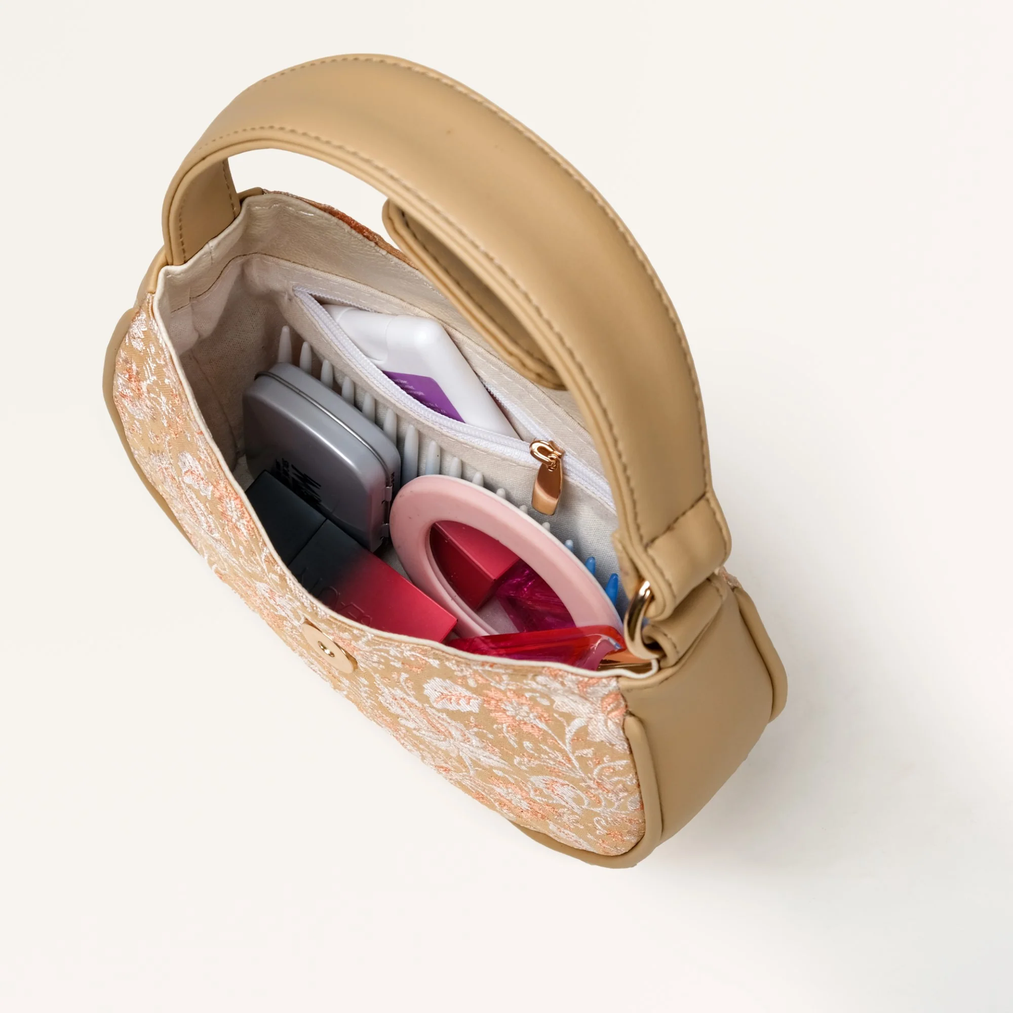 Eden Moon Handbag For Women Beige - Image 8