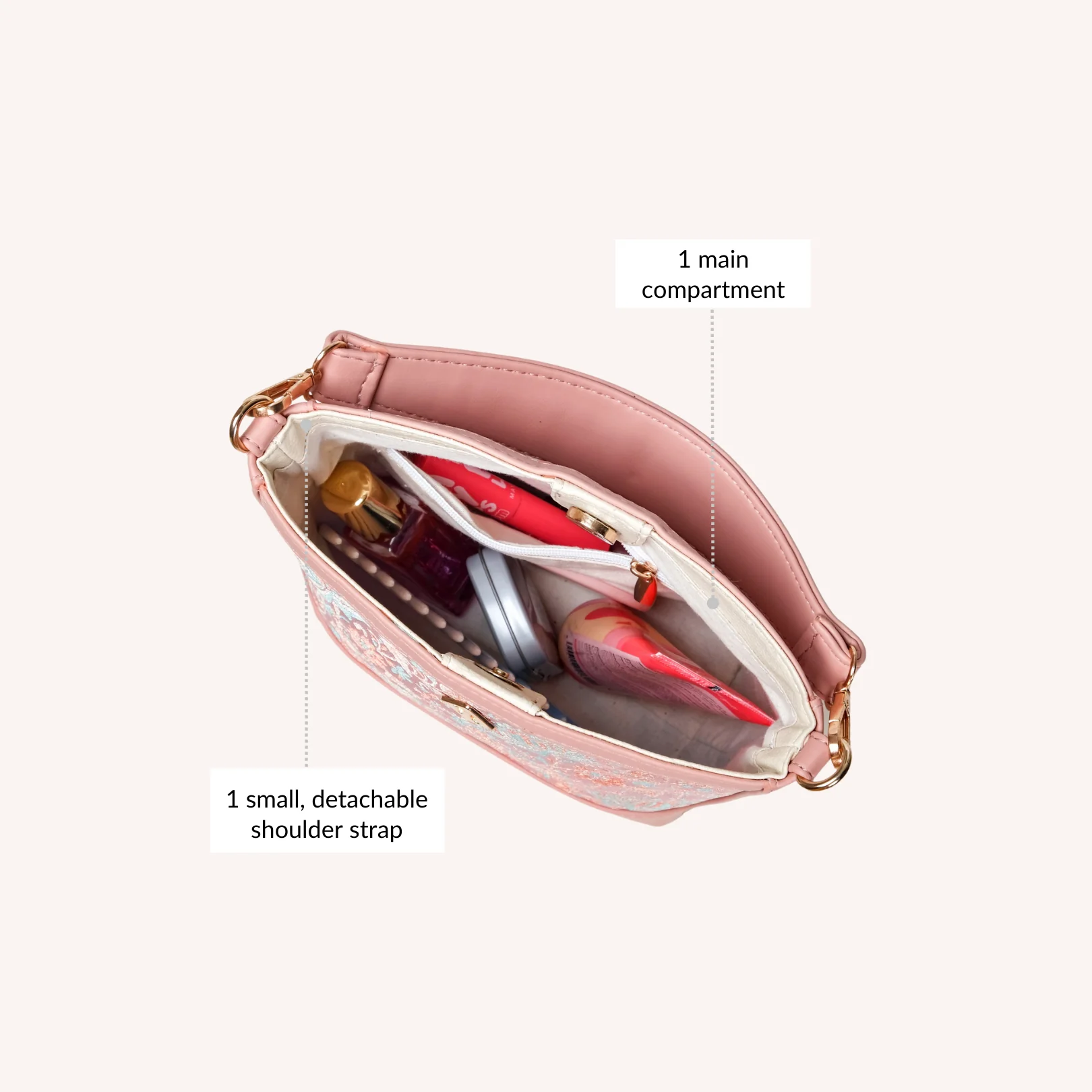 Eden Women Bucket Bag Pink - Image 7