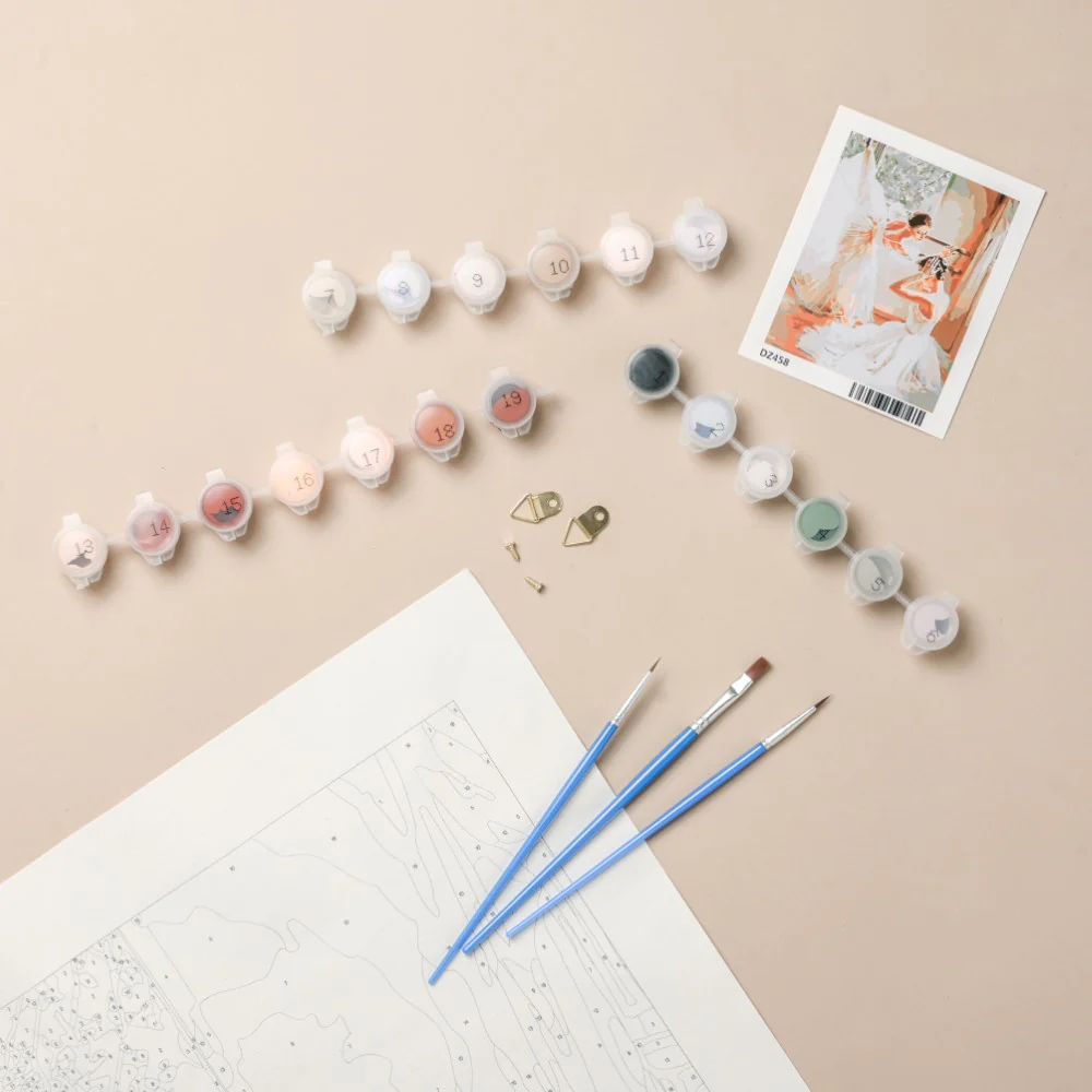Elegant Ballet Dancers DIY Paint By Numbers Kit - Image 4