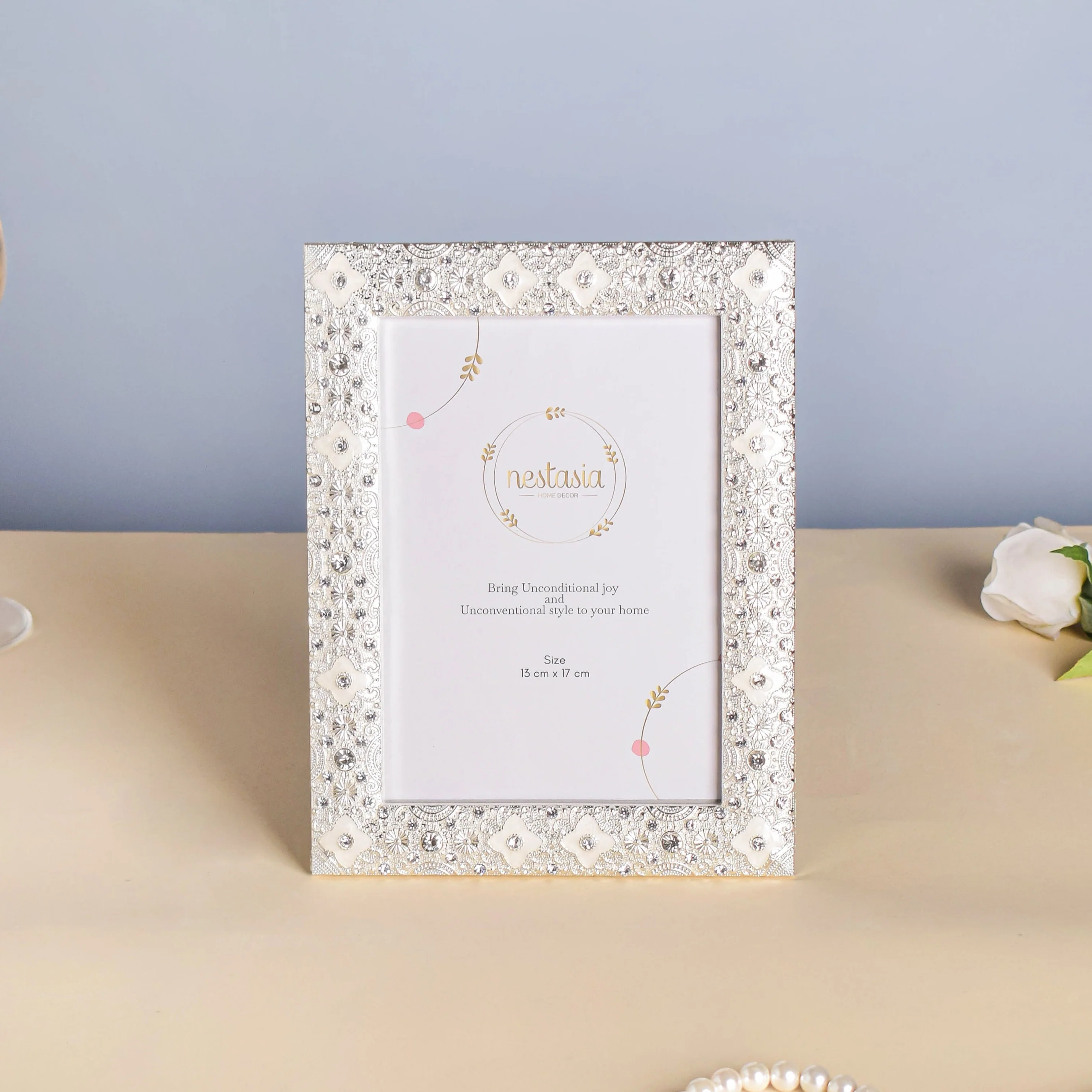 Elegant White Photo Frame