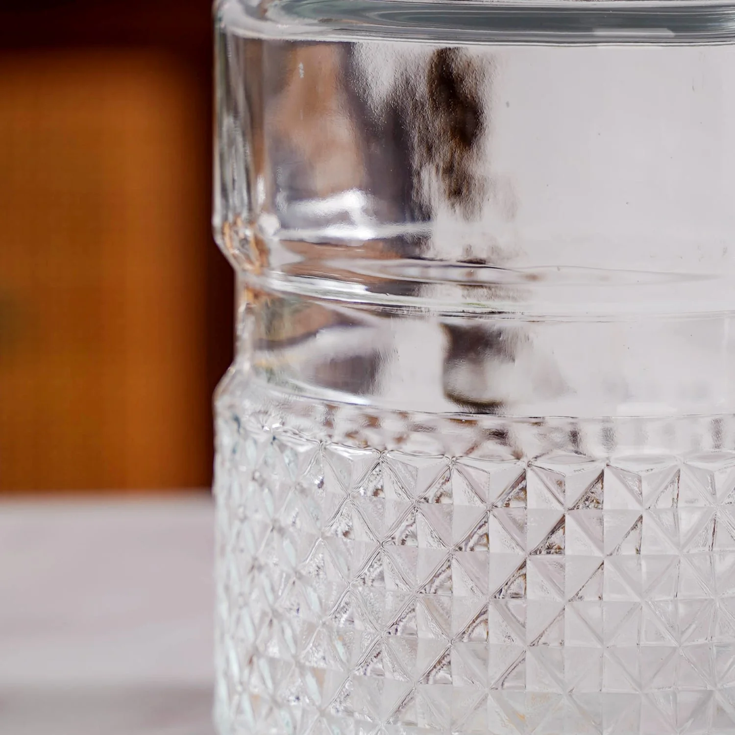 Embossed Glass Jar With Airtight Lid Set Of 4 750ml - Image 7
