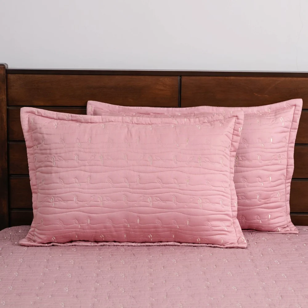 Embroidered 100% Pure Cotton King Size Bed Cover - Image 3