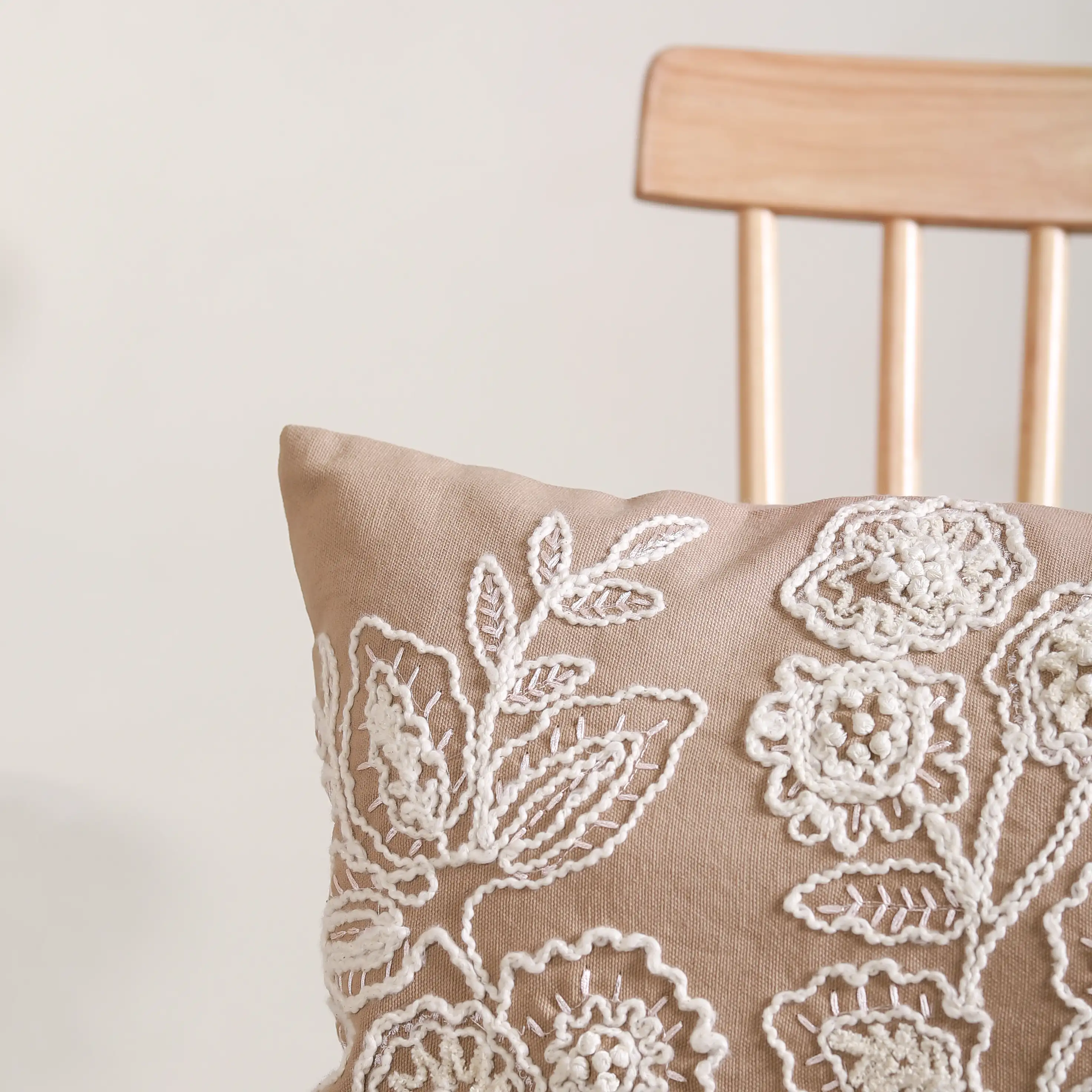 Embroidered Throw Pillow Cover Set Of 2 - Image 3