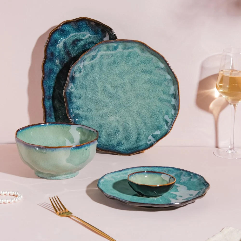 Emerald 21 Piece Dinner Set For 6 - Image 2