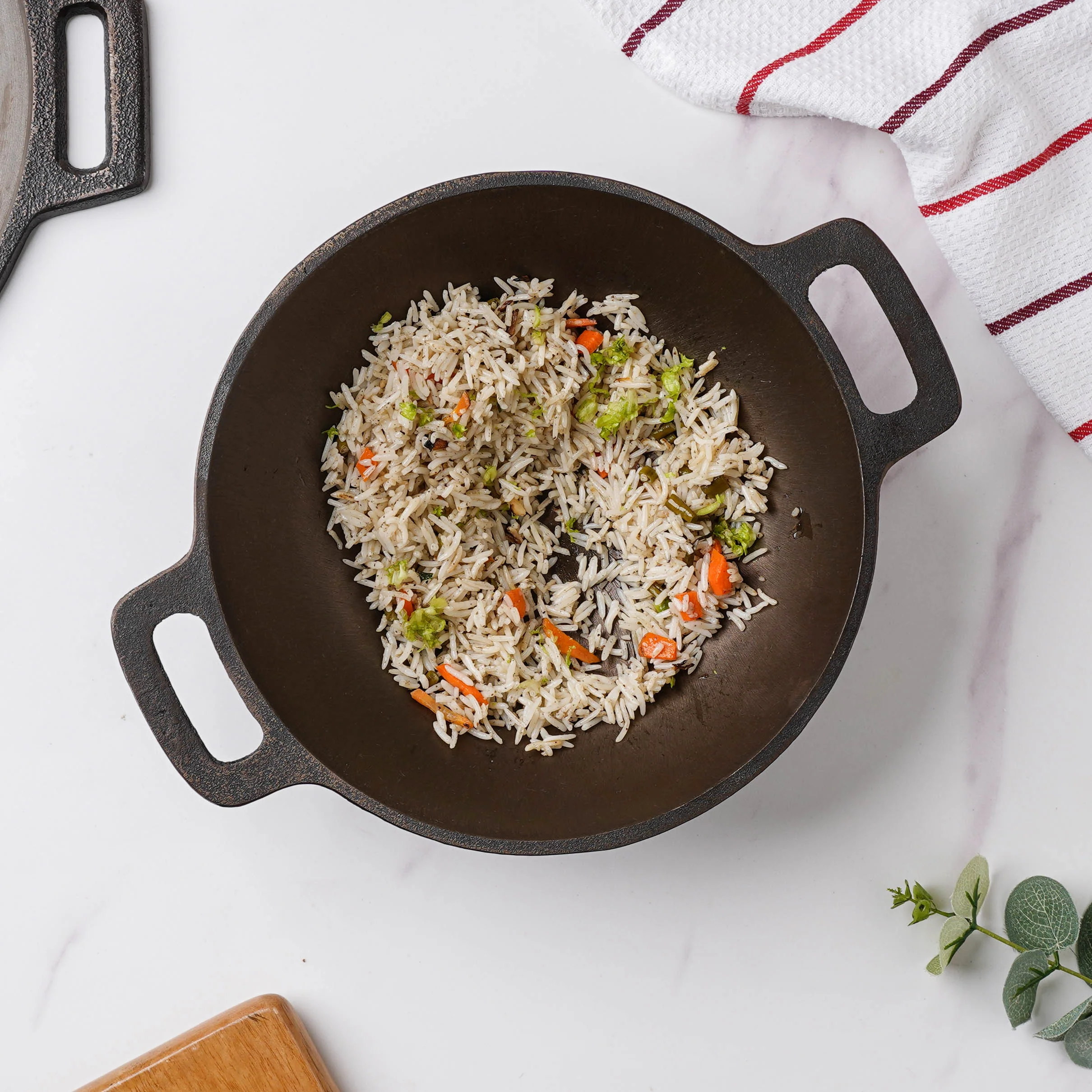 Empress Cast Iron Round Bottom Ultra Smooth Kadai 10 Inch - Image 8