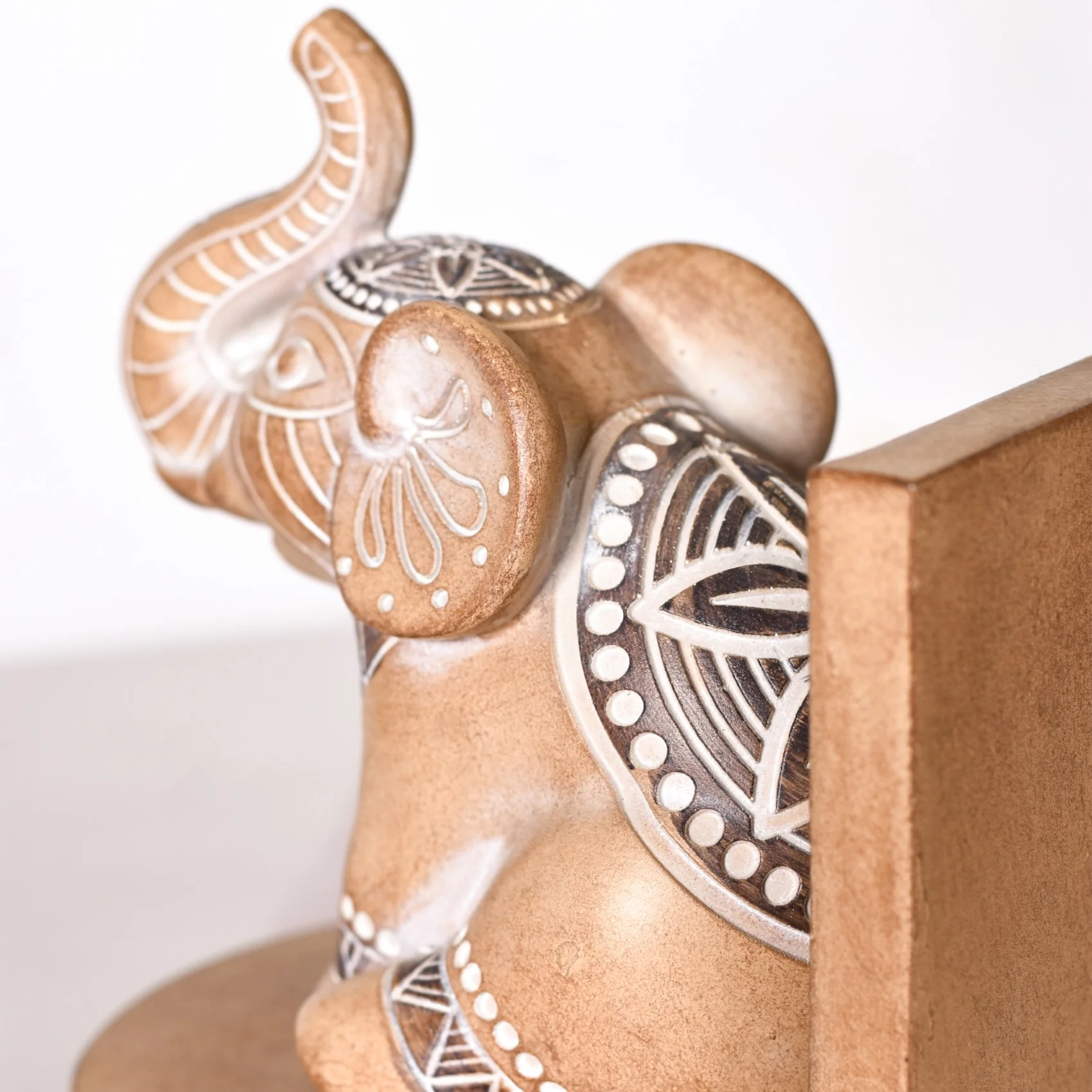 Engraved Elephants Bookends For Home Decor - Image 7