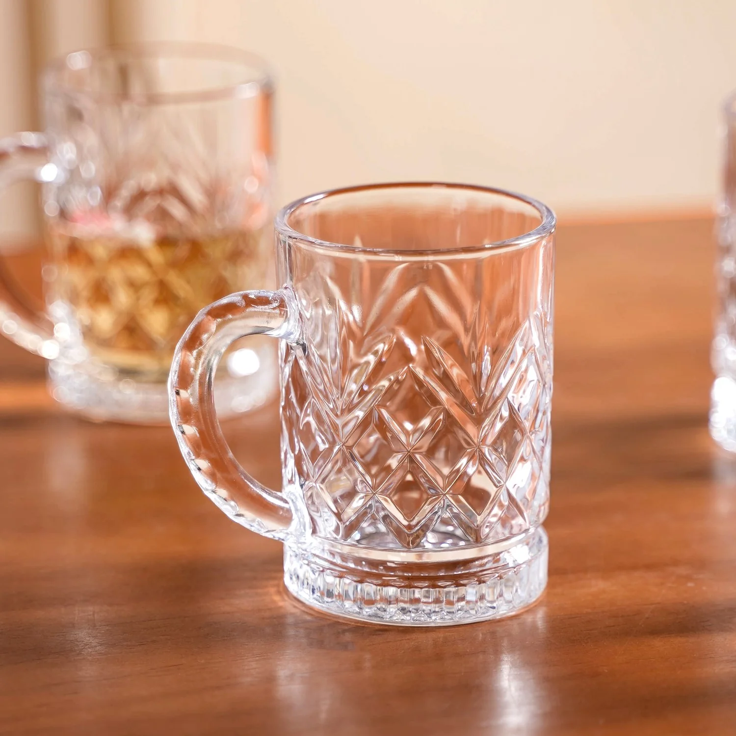 Engraved Glass Mugs Set Of 6 200ml - Image 7