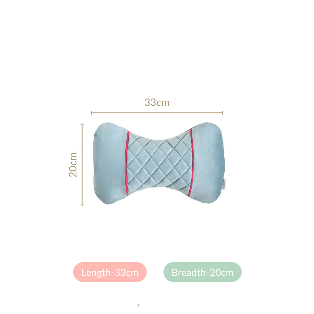 Ergonomic Velvet Car Neck Pillows Set Of 2 - Image 4