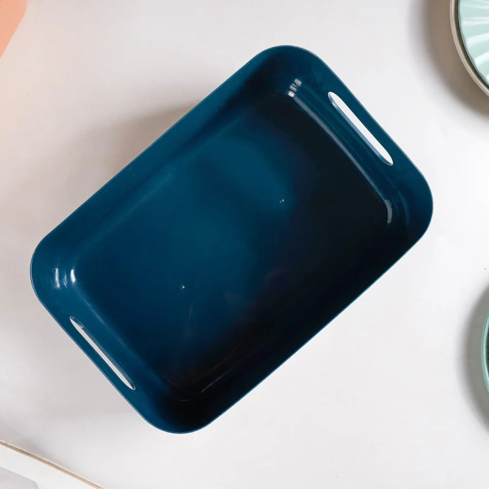 Essentials Storage Basket Blue Set Of 2 11 Inch - Image 6