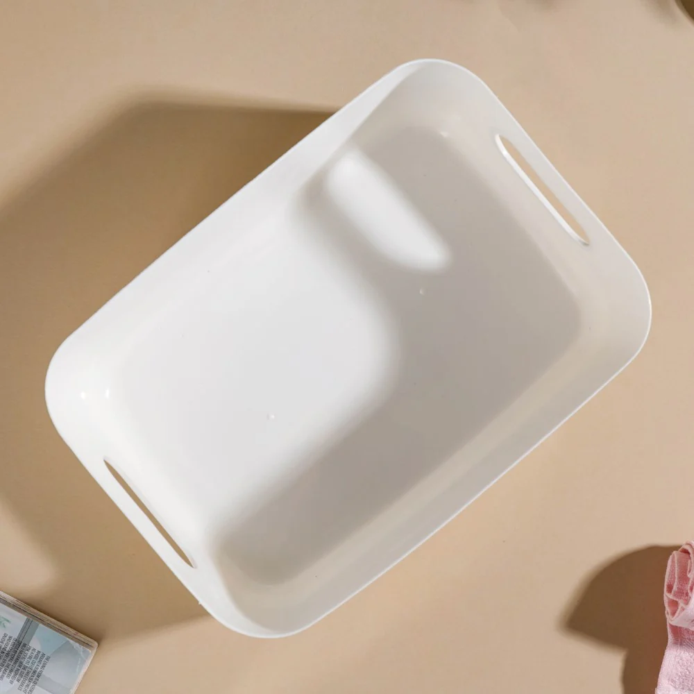 Essentials Storage Basket White Set Of 2 11 Inch - Image 7