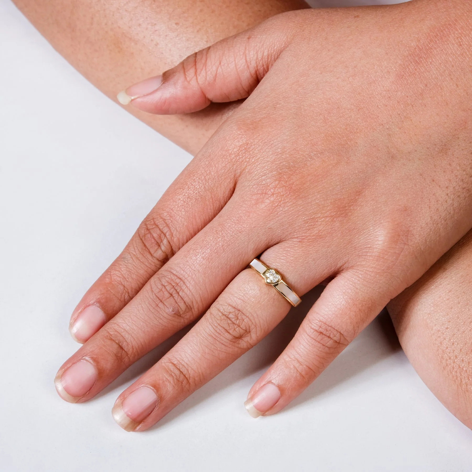 Eternal Spark Gold Heart Ring - Image 2