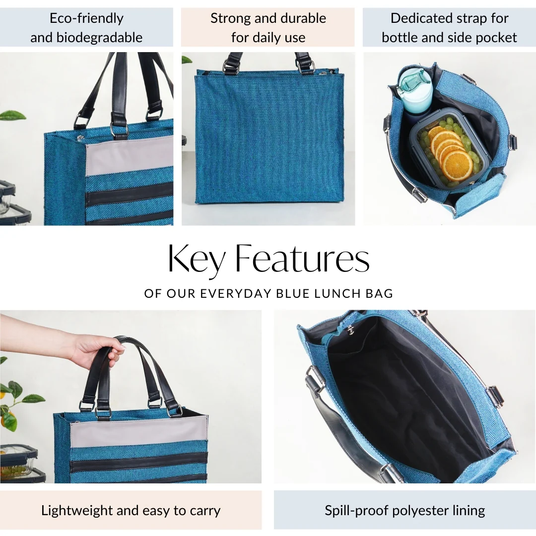 Everyday Blue Lunch Bag - Image 5