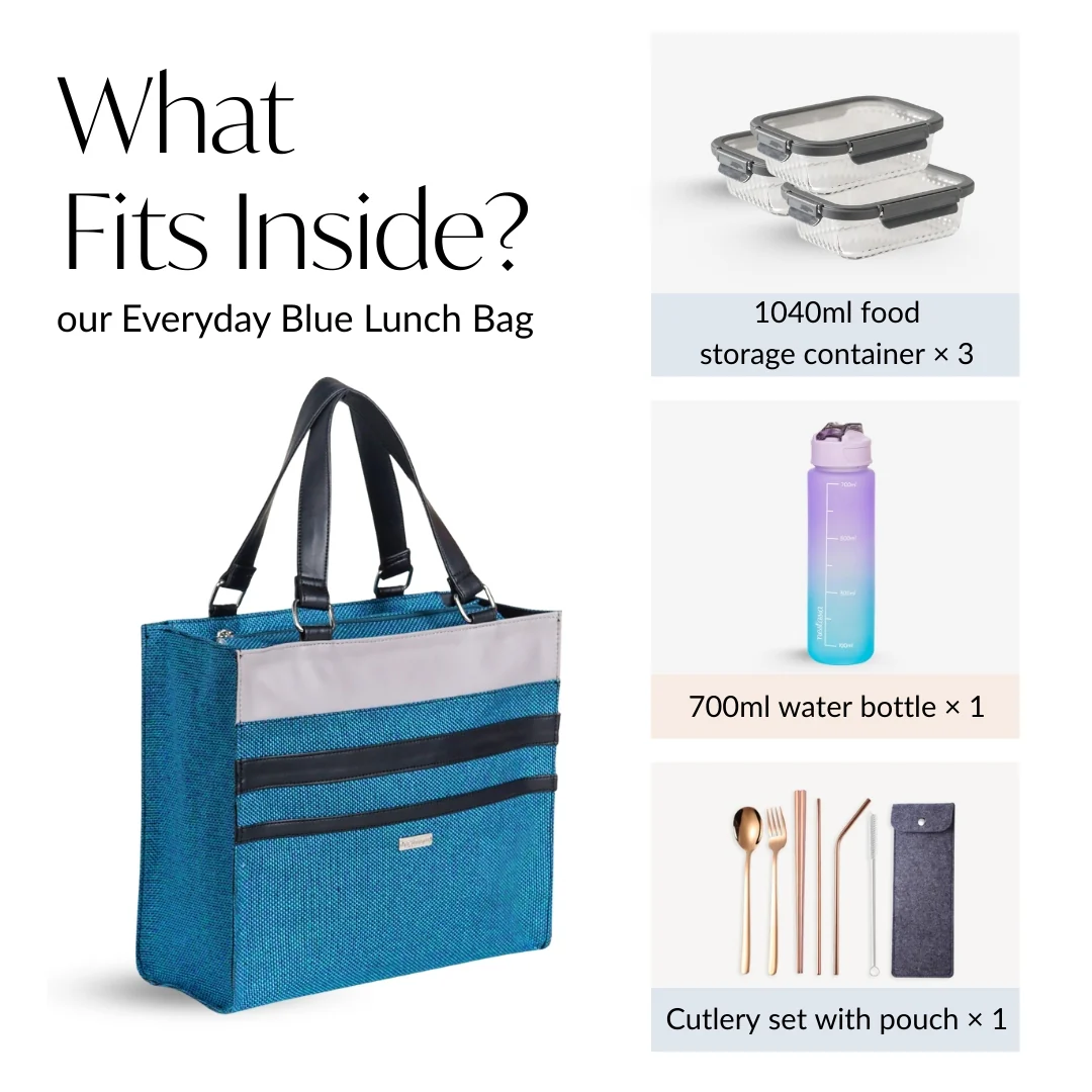 Everyday Blue Lunch Bag - Image 6