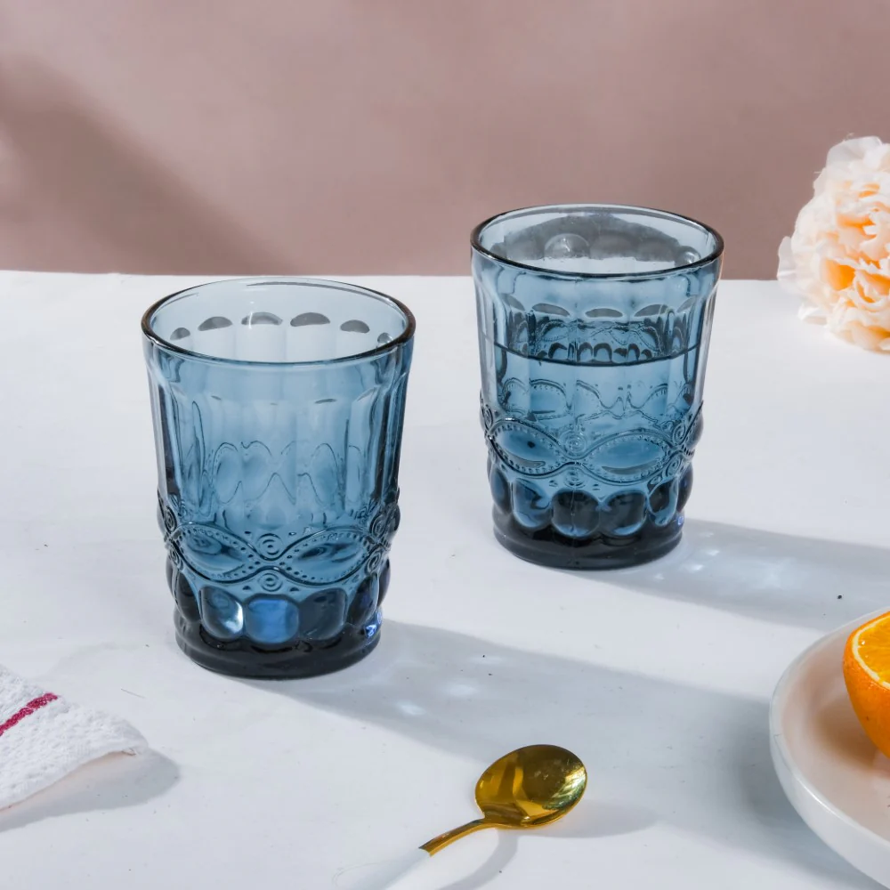 Everyday Drinking Glass Blue Set Of 6 250 ml - Image 10