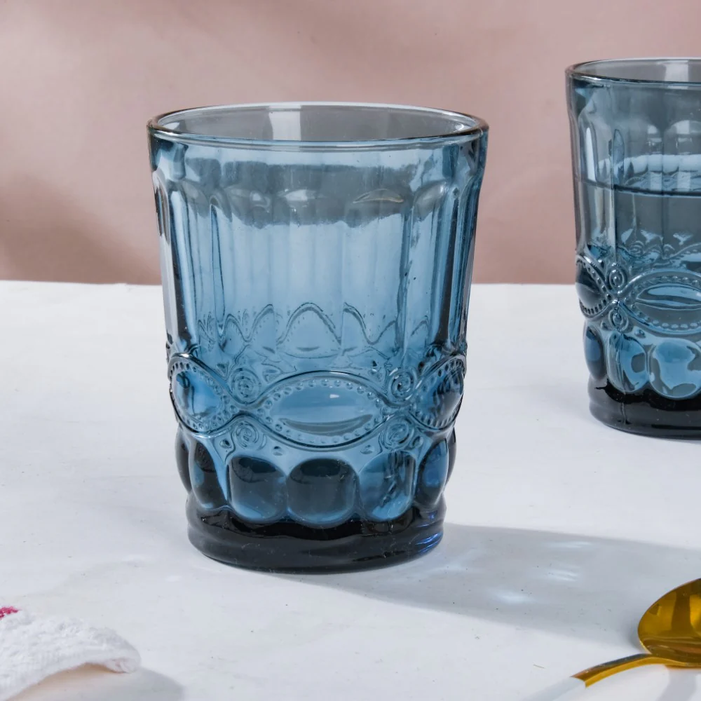Everyday Drinking Glass Blue Set Of 6 250 ml - Image 6