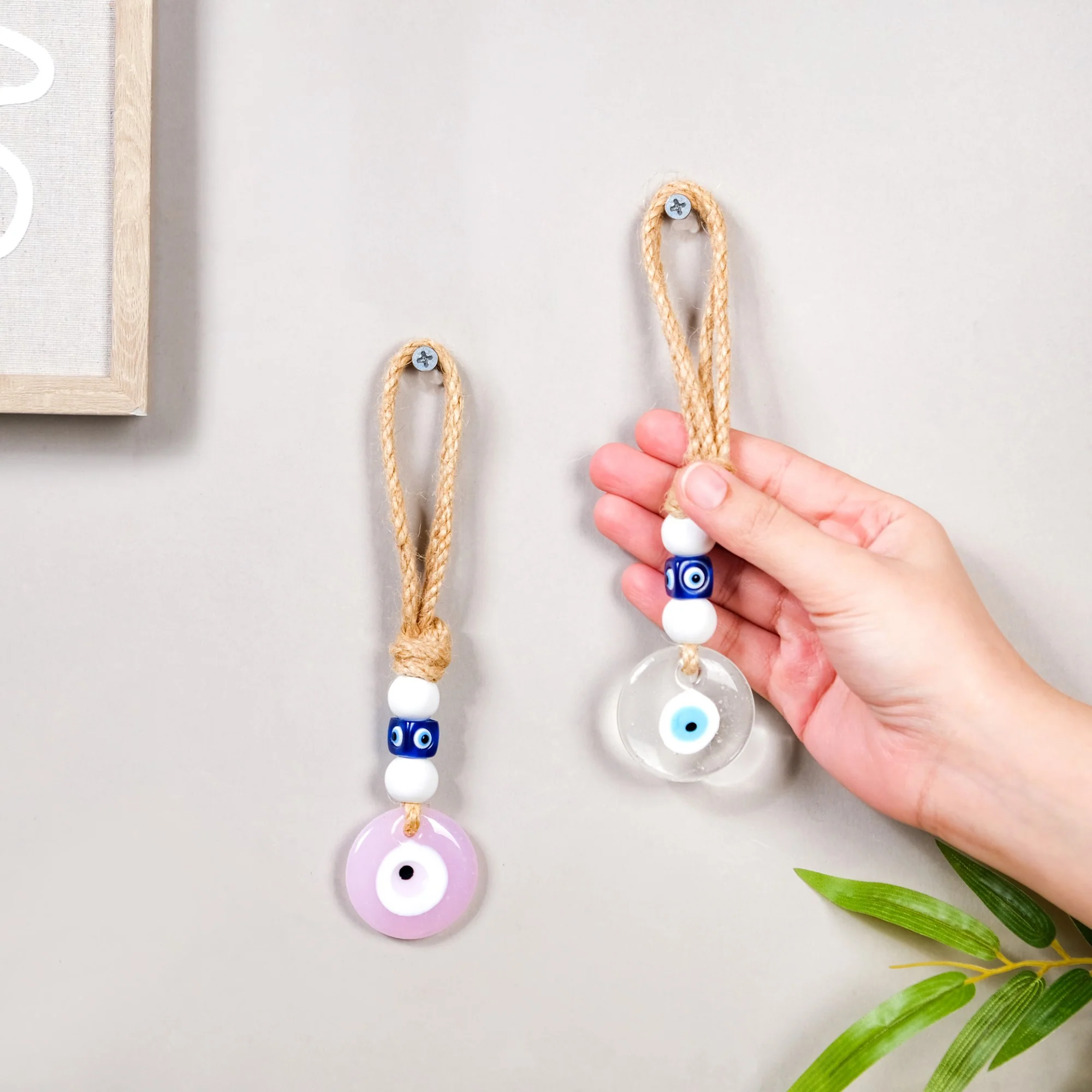 Evil Eye Pendant Wall Hanging Set Of 2 - Image 2