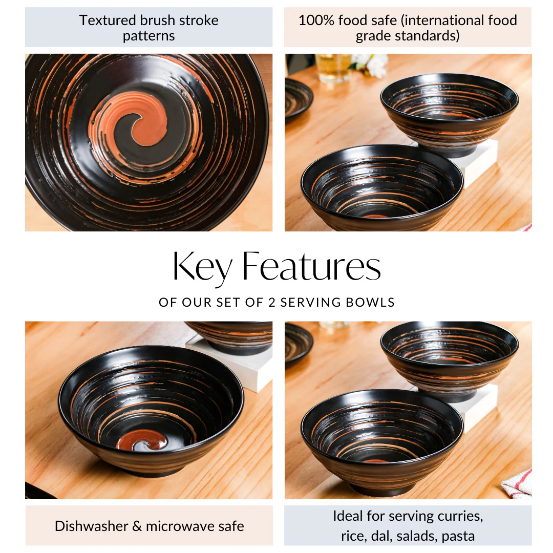 Exotic Serving Bowl Set Of 2 1200ml - Image 5