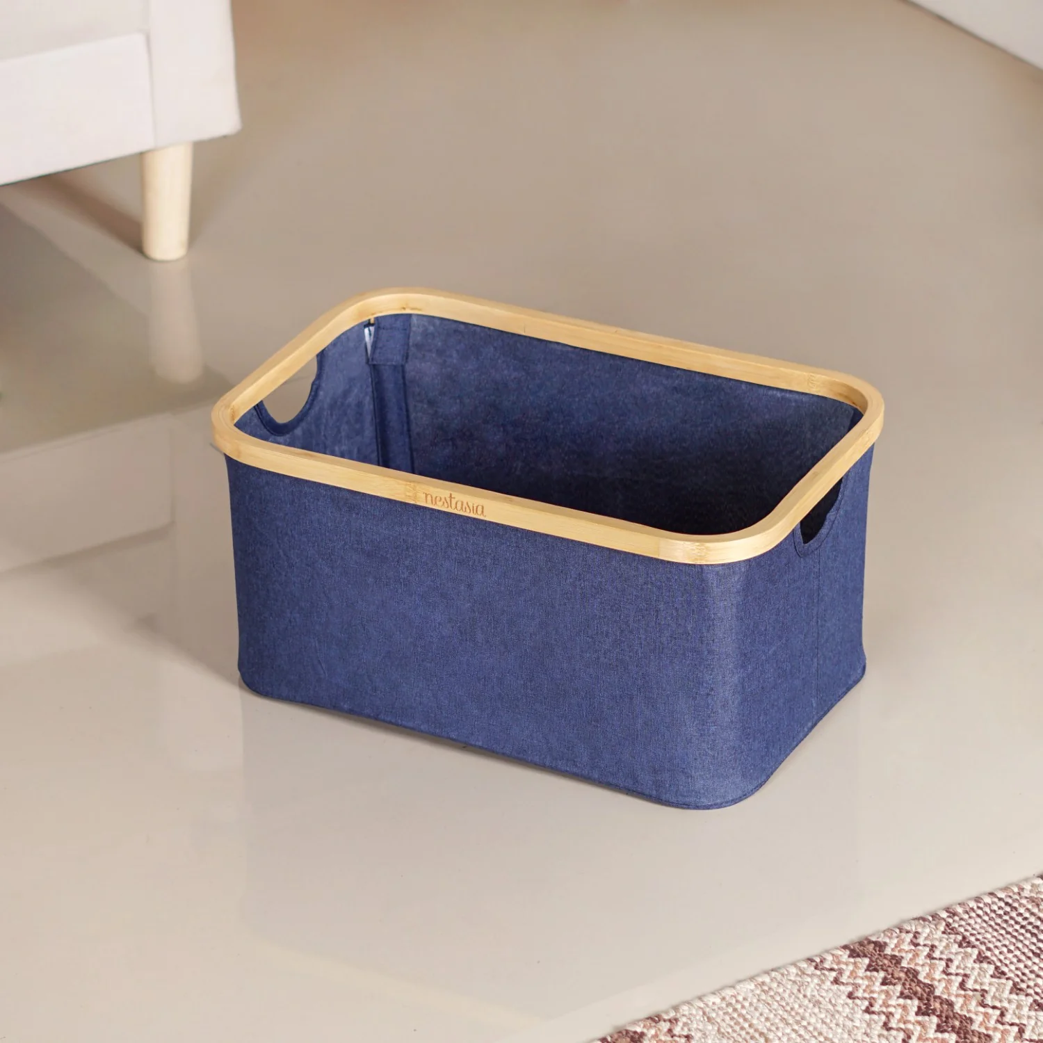 Fabric Basket Blue - Image 2
