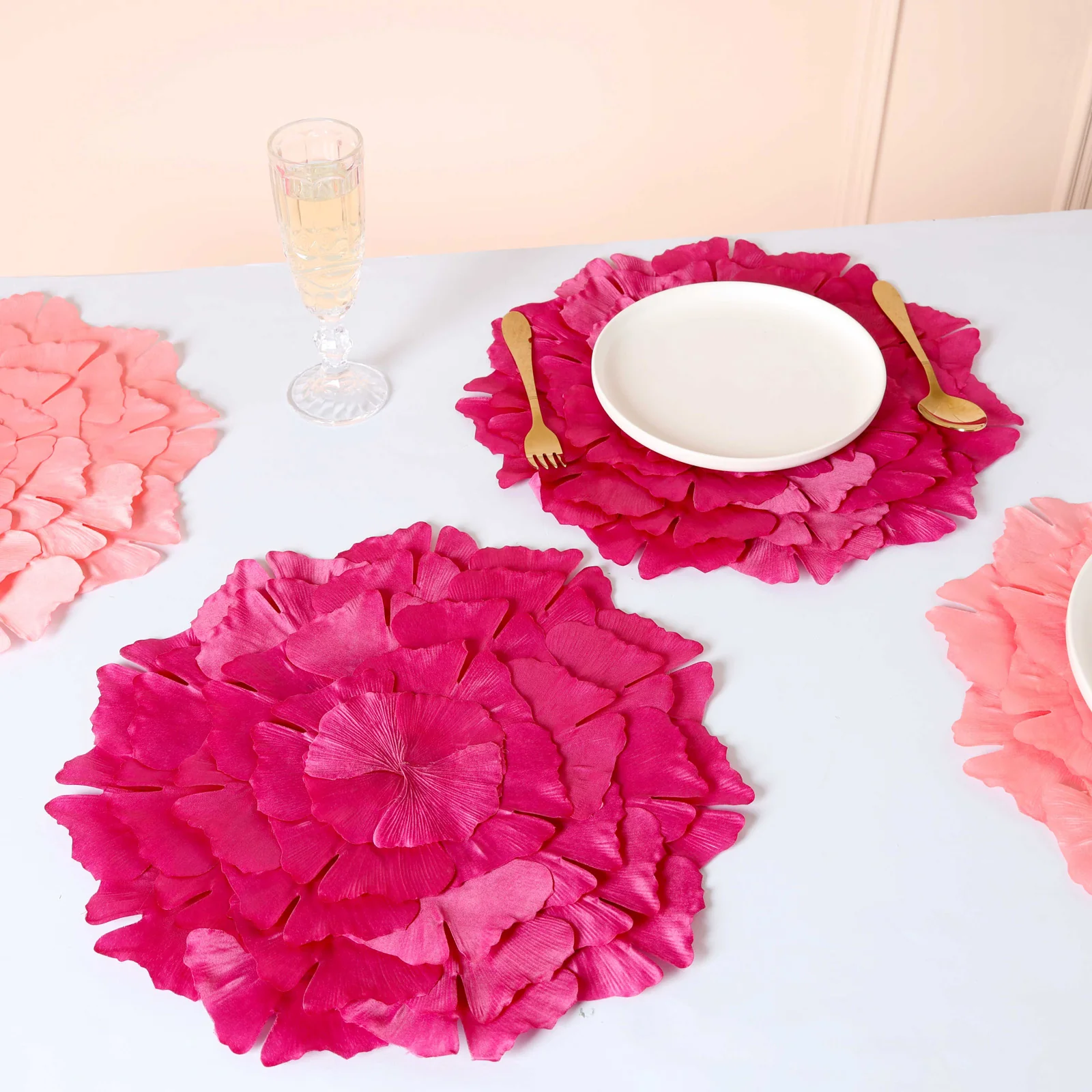 Fabric Flower Placemat Set of 2 - Image 2