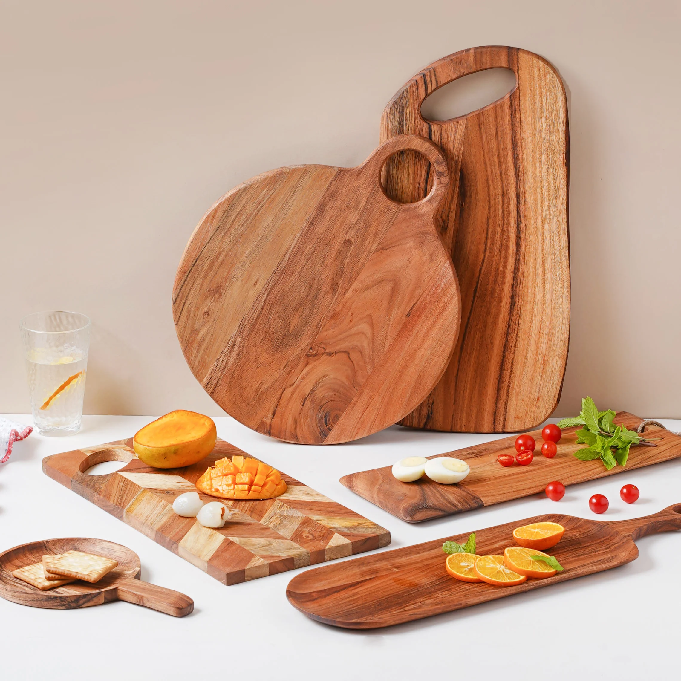 Farmhouse Round Wooden Platter 15 Inch - Image 11