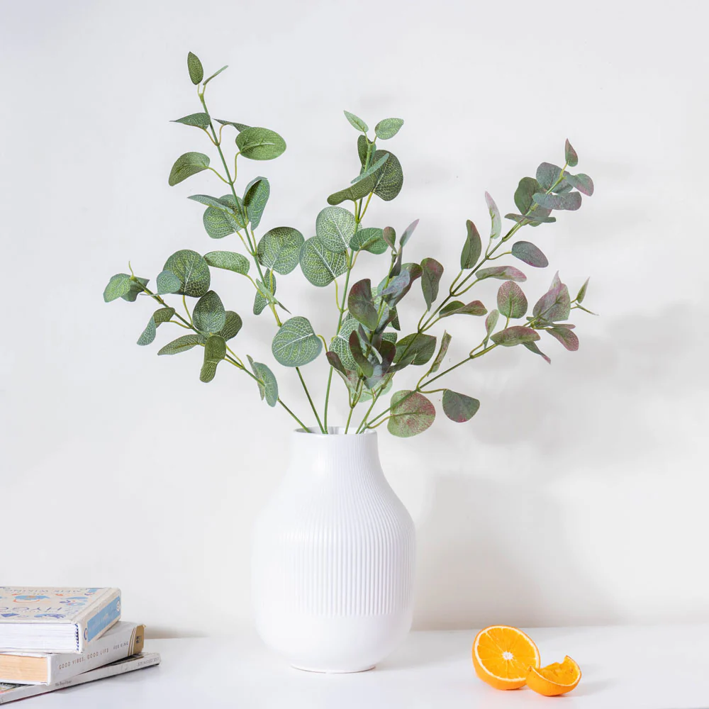 Faux Eucalyptus Leaves Green