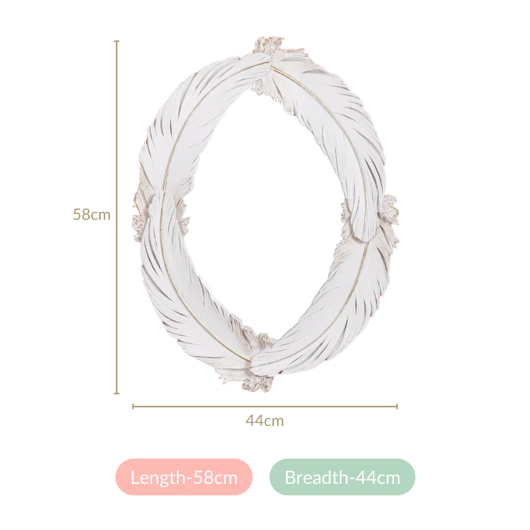 Feather Fusion Oval Wall Mirror - Image 4